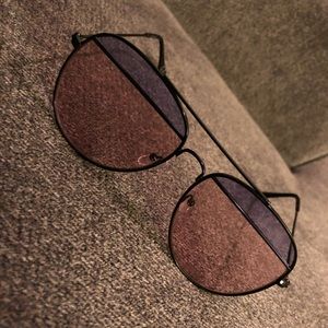 Split Lens Aviator Fashion Sunglasses